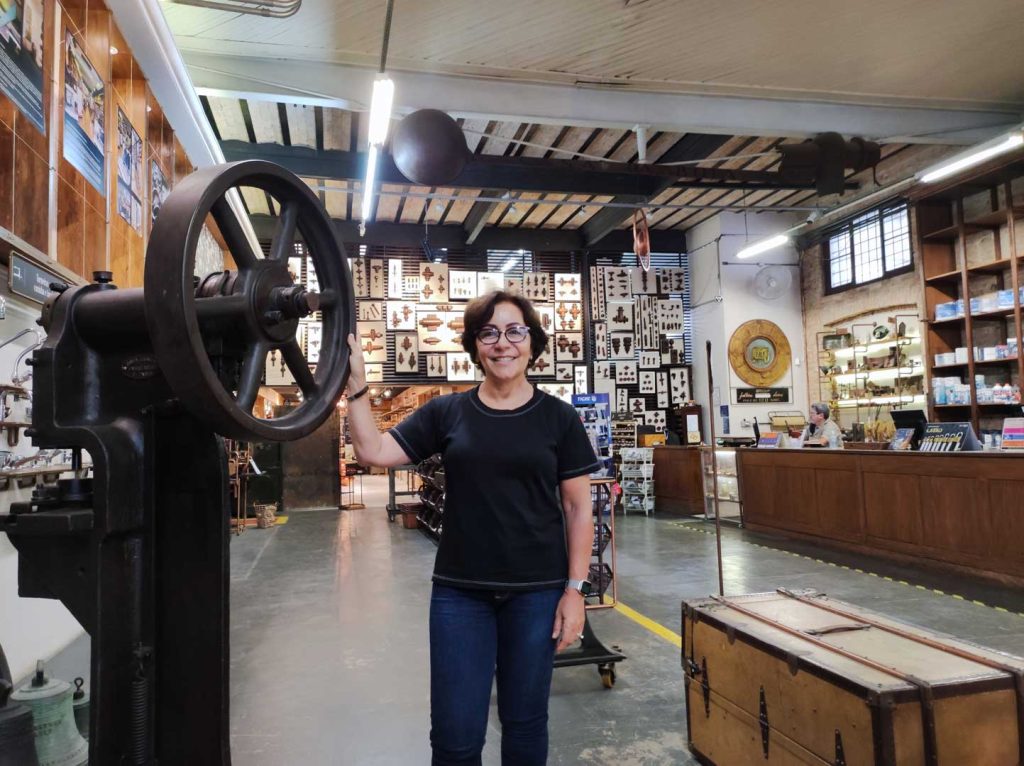 Adriana Rizkallah, responsável pela criação do projeto "Casa da Boia Cultural" e pela ressignificação dos ambientes do sobrado.