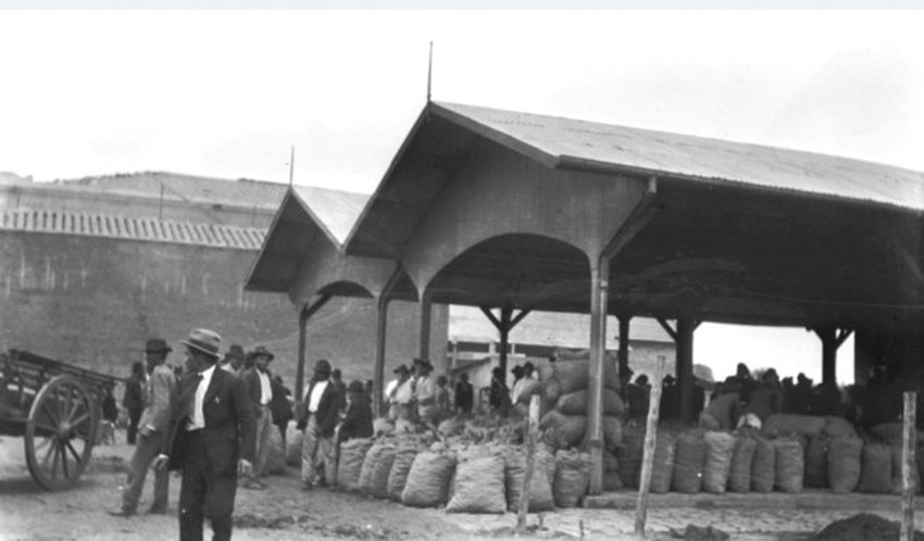 Mercado dos Caipiras, em 1910.