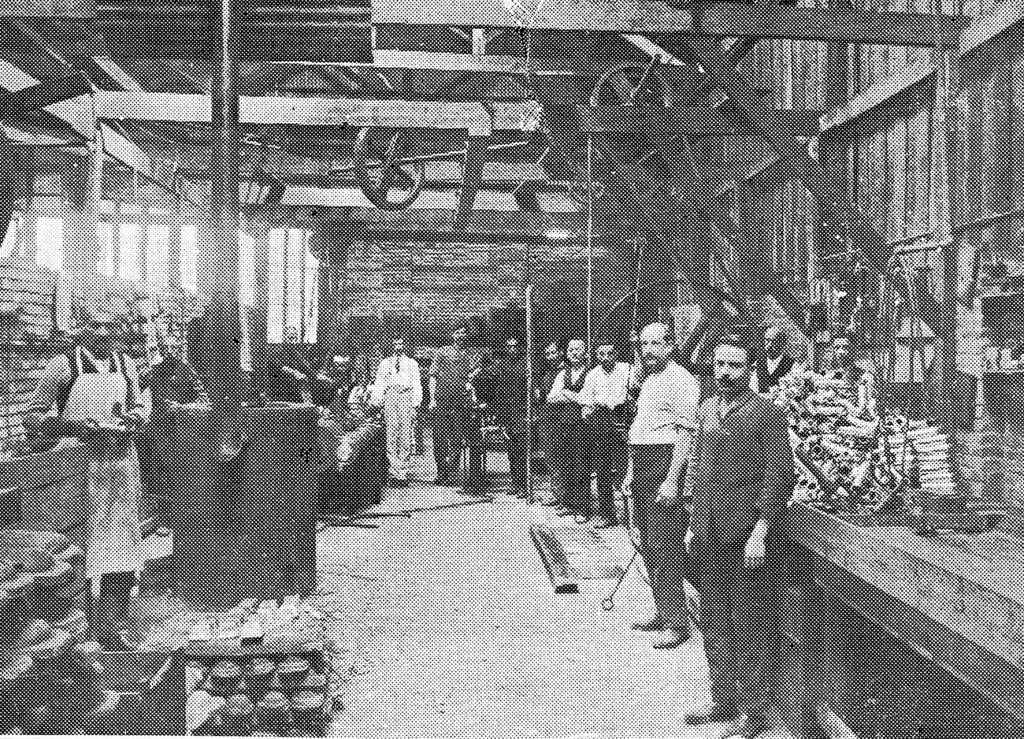 Área de produção da Casa da Boia no início do Séc. XX.