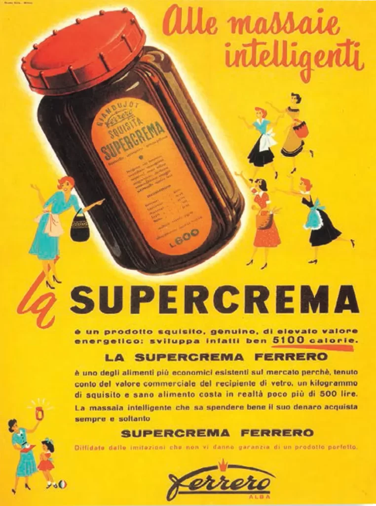 Mais uma mexidinha na receita e Michele Ferrero criou a Supercrema.