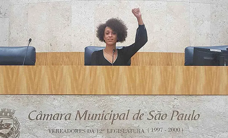 Erika Hilton, primeira mulher trans a ser eleita vereadora de São Paulo.