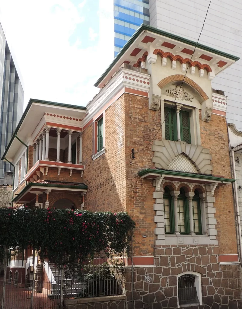 Residência de Morro de Santa Tereza. Óleo sobre Tela de Felisberto Ranzini, em excelente estado de conservação.