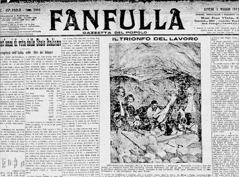 Il Fanfulla, jornal da comunidade italiala, foi editado por 125 anos.