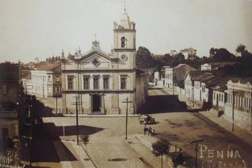 Antiga Igreja da Penha onde Dom Pedro teria assistido uma missa ao chegar a São Paulo.