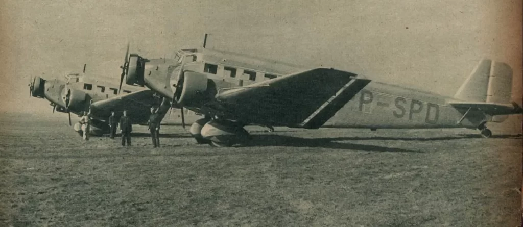 O avião que, na queda, vitmou o jornalista Cásper Líbero.